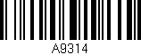 Código de barras (EAN, GTIN, SKU, ISBN): 'A9314'