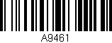 Código de barras (EAN, GTIN, SKU, ISBN): 'A9461'
