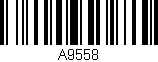 Código de barras (EAN, GTIN, SKU, ISBN): 'A9558'