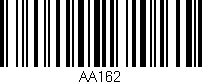 Código de barras (EAN, GTIN, SKU, ISBN): 'AA162'