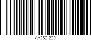 Código de barras (EAN, GTIN, SKU, ISBN): 'AA262-220'
