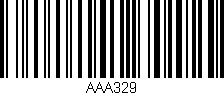 Código de barras (EAN, GTIN, SKU, ISBN): 'AAA329'