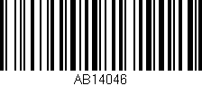 Código de barras (EAN, GTIN, SKU, ISBN): 'AB14046'