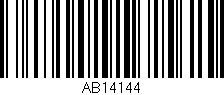 Código de barras (EAN, GTIN, SKU, ISBN): 'AB14144'