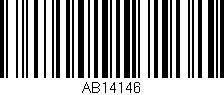 Código de barras (EAN, GTIN, SKU, ISBN): 'AB14146'
