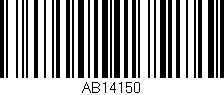 Código de barras (EAN, GTIN, SKU, ISBN): 'AB14150'