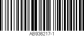 Código de barras (EAN, GTIN, SKU, ISBN): 'AB936217-1'