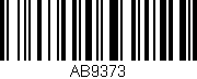 Código de barras (EAN, GTIN, SKU, ISBN): 'AB9373'