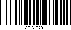Código de barras (EAN, GTIN, SKU, ISBN): 'ABC17201'