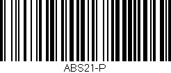 Código de barras (EAN, GTIN, SKU, ISBN): 'ABS21-P'