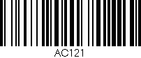 Código de barras (EAN, GTIN, SKU, ISBN): 'AC121'