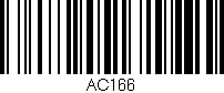 Código de barras (EAN, GTIN, SKU, ISBN): 'AC166'