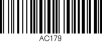 Código de barras (EAN, GTIN, SKU, ISBN): 'AC179'