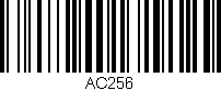 Código de barras (EAN, GTIN, SKU, ISBN): 'AC256'