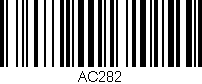 Código de barras (EAN, GTIN, SKU, ISBN): 'AC282'