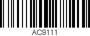 Código de barras (EAN, GTIN, SKU, ISBN): 'AC9111'