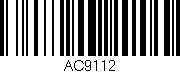 Código de barras (EAN, GTIN, SKU, ISBN): 'AC9112'