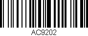 Código de barras (EAN, GTIN, SKU, ISBN): 'AC9202'