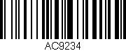 Código de barras (EAN, GTIN, SKU, ISBN): 'AC9234'