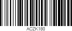Código de barras (EAN, GTIN, SKU, ISBN): 'ACZK180'