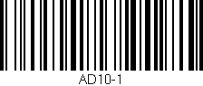 Código de barras (EAN, GTIN, SKU, ISBN): 'AD10-1'