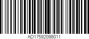Código de barras (EAN, GTIN, SKU, ISBN): 'AD17592098011'