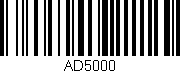 Código de barras (EAN, GTIN, SKU, ISBN): 'AD5000'