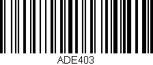 Código de barras (EAN, GTIN, SKU, ISBN): 'ADE403'