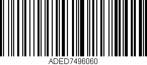 Código de barras (EAN, GTIN, SKU, ISBN): 'ADED7496060'