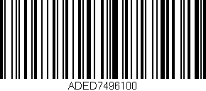 Código de barras (EAN, GTIN, SKU, ISBN): 'ADED7496100'