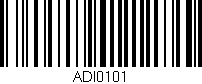 Código de barras (EAN, GTIN, SKU, ISBN): 'ADI0101'