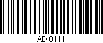 Código de barras (EAN, GTIN, SKU, ISBN): 'ADI0111'