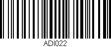 Código de barras (EAN, GTIN, SKU, ISBN): 'ADI022'