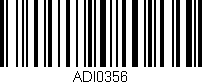 Código de barras (EAN, GTIN, SKU, ISBN): 'ADI0356'