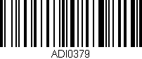 Código de barras (EAN, GTIN, SKU, ISBN): 'ADI0379'