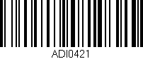 Código de barras (EAN, GTIN, SKU, ISBN): 'ADI0421'
