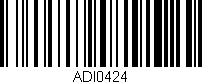 Código de barras (EAN, GTIN, SKU, ISBN): 'ADI0424'