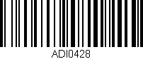 Código de barras (EAN, GTIN, SKU, ISBN): 'ADI0428'
