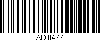 Código de barras (EAN, GTIN, SKU, ISBN): 'ADI0477'