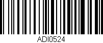 Código de barras (EAN, GTIN, SKU, ISBN): 'ADI0524'