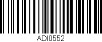 Código de barras (EAN, GTIN, SKU, ISBN): 'ADI0552'