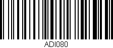 Código de barras (EAN, GTIN, SKU, ISBN): 'ADI080'