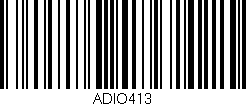 Código de barras (EAN, GTIN, SKU, ISBN): 'ADIO413'