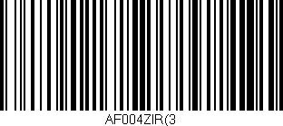 Código de barras (EAN, GTIN, SKU, ISBN): 'AF004ZIR(3'