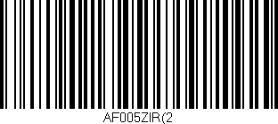 Código de barras (EAN, GTIN, SKU, ISBN): 'AF005ZIR(2'
