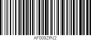 Código de barras (EAN, GTIN, SKU, ISBN): 'AF009ZIR(2'