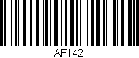 Código de barras (EAN, GTIN, SKU, ISBN): 'AF142'