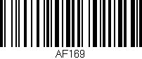 Código de barras (EAN, GTIN, SKU, ISBN): 'AF169'