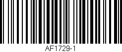 Código de barras (EAN, GTIN, SKU, ISBN): 'AF1729-1'