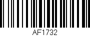 Código de barras (EAN, GTIN, SKU, ISBN): 'AF1732'
